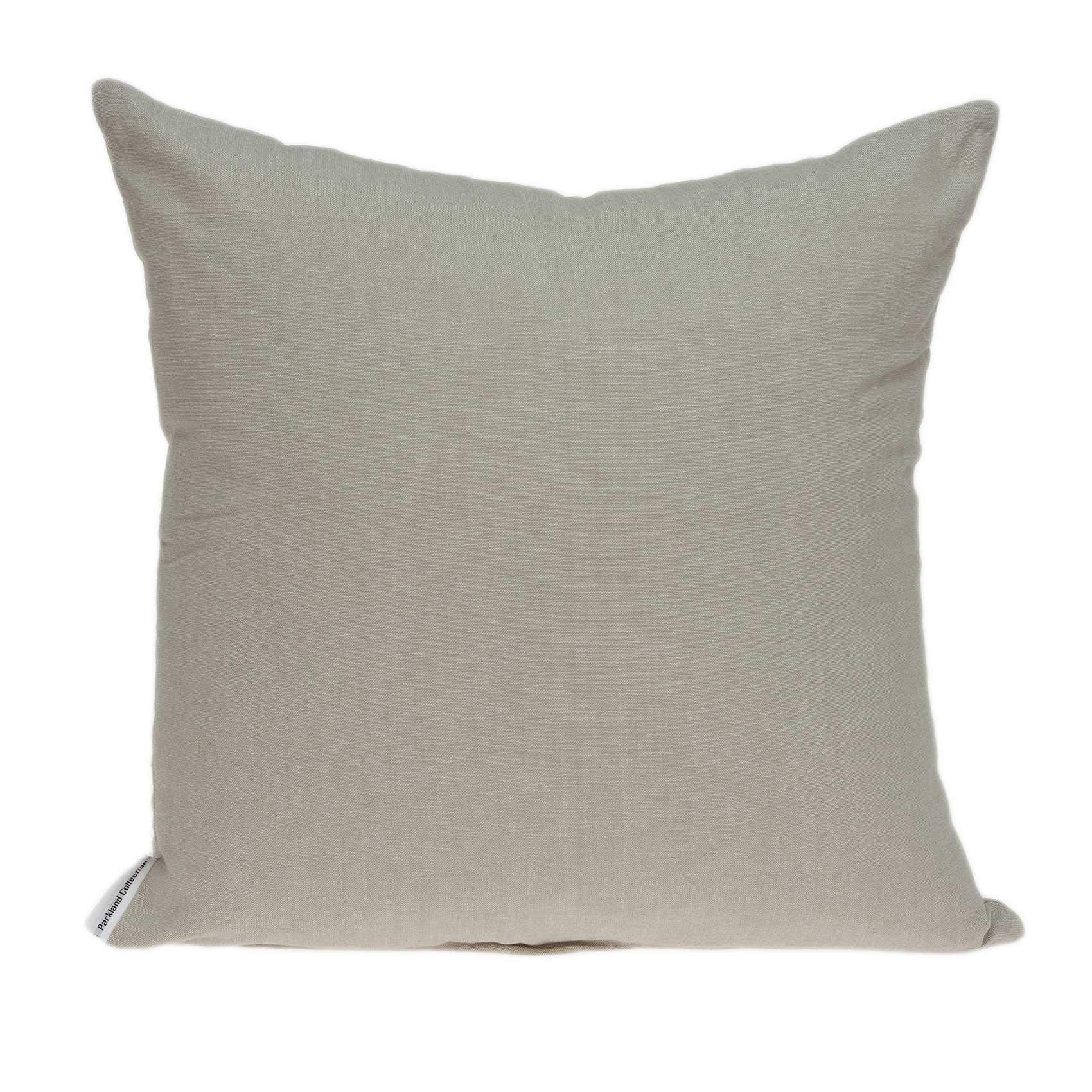 HomeRoots 100% Cotton Parkland Collection Sarina Transitional Beige Pillow Cover with Down Insert