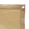 Shatex 90% Shade Fabric Sun Shade Cloth 12 X 20 Wheat Taped Edge With Grommets Sun-Block Mesh Shade For Pergola Cover Canopy,12