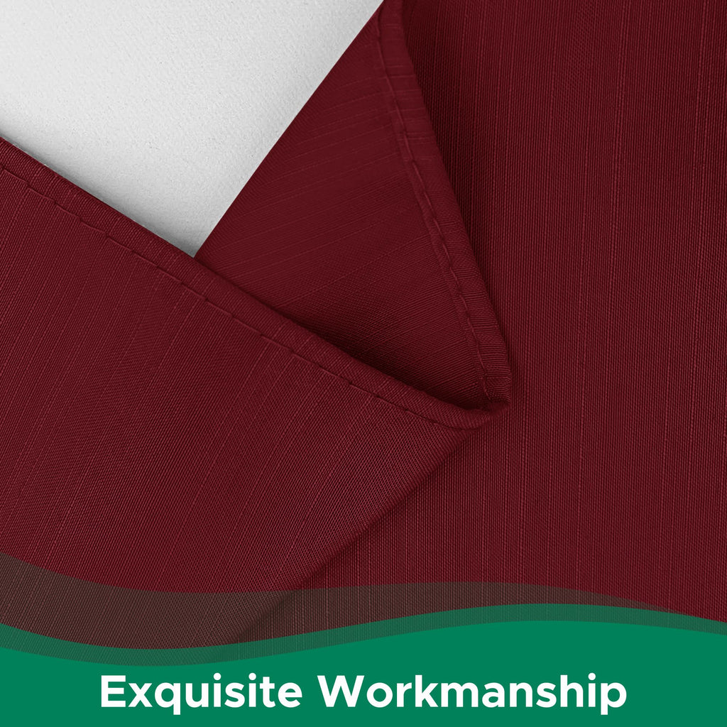Biscaynebay Wrap Around Bed Skirts For King & Cal King Beds 16' Drop, Burgundy Adjustable Elastic Dust Ruffles Easy Fit Wrinkle & Fade Resistant Silky Luxurious Fabric Solid Machine Washable