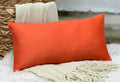 Aiking Home Luxury Faux Suede Decorative Pillow Cover - 12 By 24 Orange