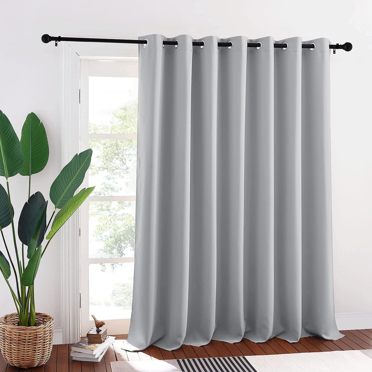 Ryb Home Blackout Curtains 95 Inches Long - Room Darkening Insulating Drapes For Kids Nursery Bedroom Living Room Dining Large W