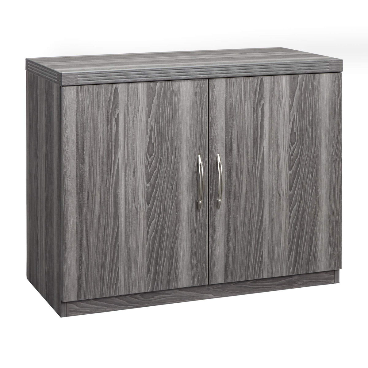 Mayline Aberdeen 36&quot;W Storage Cabinet With 2 Doors, Gray Steel Tf