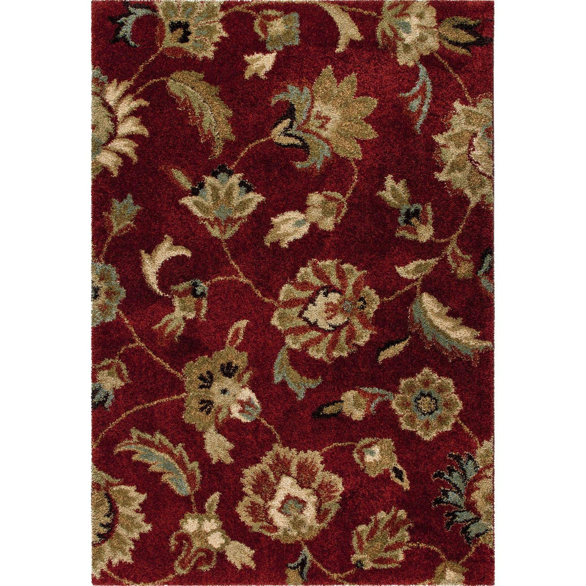 Orian Rugs London Area Rug, 7'10&quot; X 10'10&quot;, Red