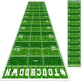 Boao Football Party Supplies 10 ft Football Party Field Aisle Runners Football Tablecloth Touchdown Floor Runners for Game Day P