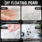 Black White Floating Pearls | 150Pcs Black White Pearls Bead For Centerpieces Vases, Black White No Hole Beads | 8/14/20 Mm Floa