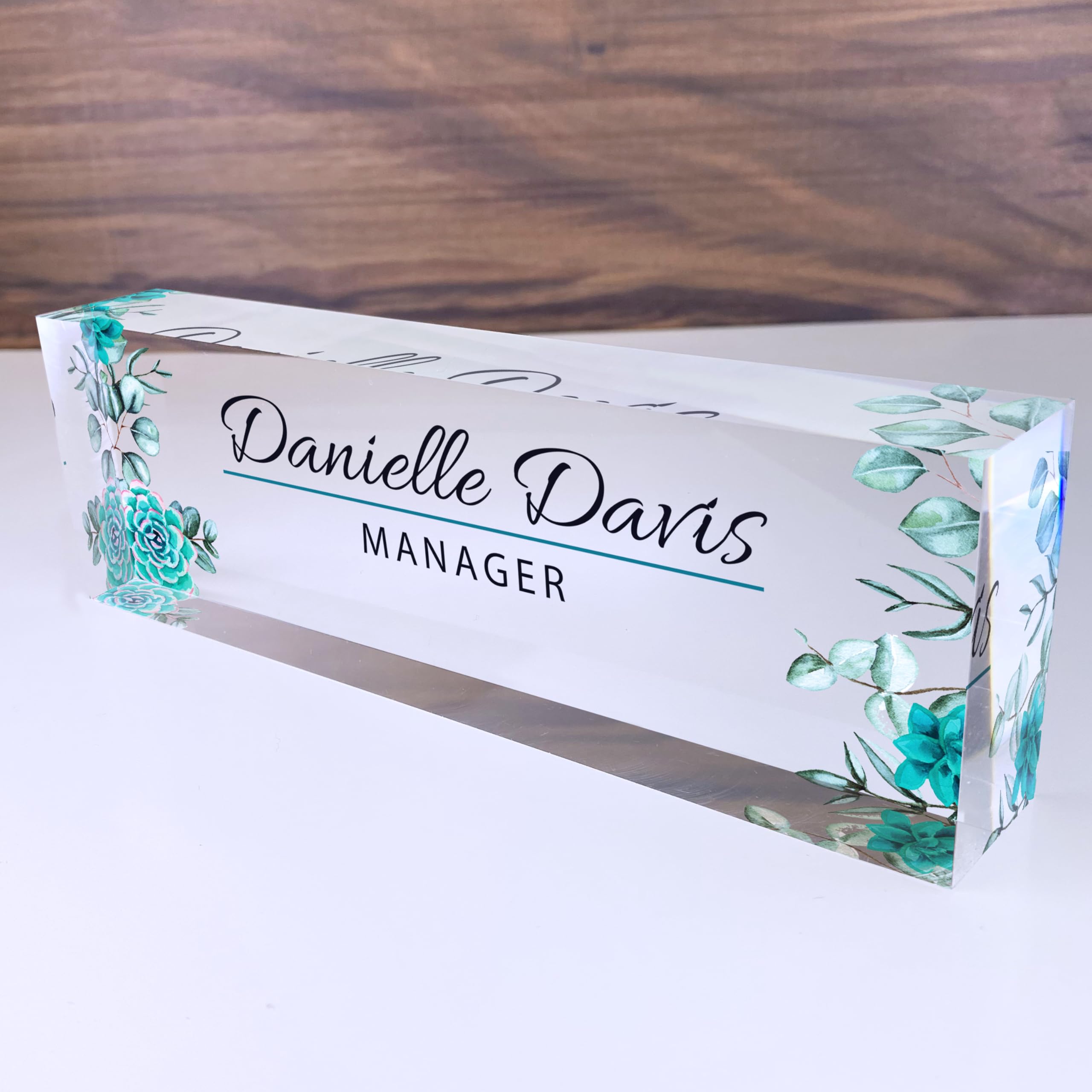 Artblox | Custom Name Plate For Desk, Office Decor, Teacher Desk Name Plate, Teacher Gift, School Counselor Gift, Gift For Women