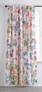 Maison d' Hermine 100% Cotton Curtain Bamboo Peach One Panel Curtains for Living Rooms Bedrooms Offices Tailored with a Rod Pock