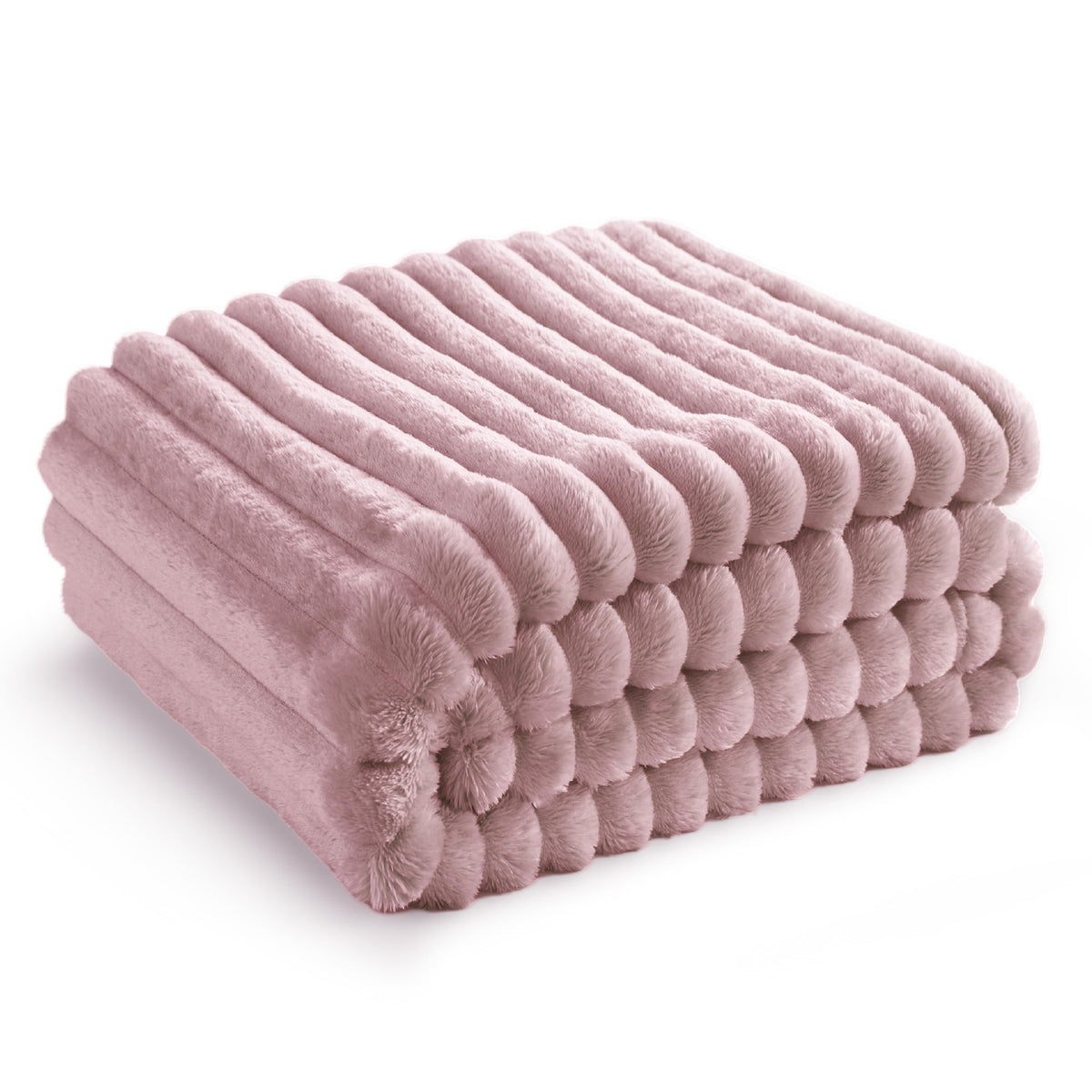 Bedsure Pink Fleece Blanket For Couch - Super Soft Cozy Blankets For Women, Cute Small Blanket For Girls, 60X80 Inches