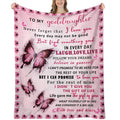 Uhankru Goddaughter Gifts From Godmother - Goddaughter Gifts For Birthday, Graduation, Christmas, Goddaughter Blanket, 80'X60'