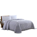Beatrice Home Fashions Medallion Chenille Bedspread, Full, Lavender