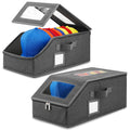 Xixter Hat Organizer for Baseball Caps, 2 Piece Stackable Cap Storage Box