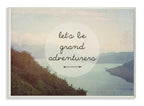Stupell Home D  cor Let's Be Grand Adventurers Wall Plaque, 10 x 0.5 x 15, Proudly Made in USA