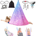 Levligle Sensory Swing For Kids Indoor - Outdoor Double-Layer Hammock Swing Special Needs Sensory Joy Therapy Cuddle Chair With
