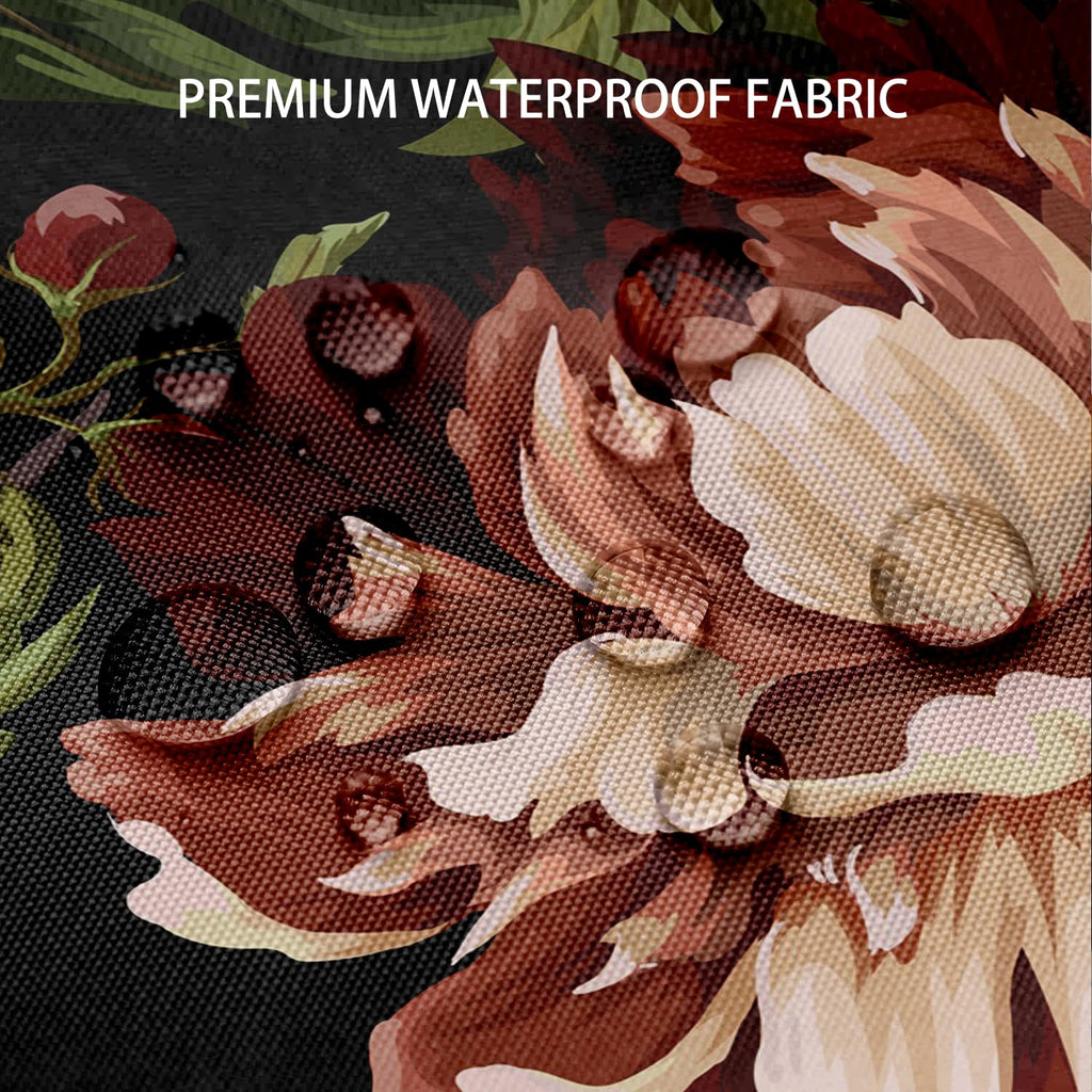 Bivinar Extra Long Vintage Peonies Roses And Birds Shower Curtain 72 X 84 Inch, Waterproof Fabric Floral Bathroom Shower Curtain