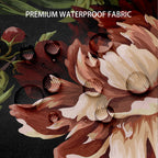 Bivinar Extra Long Vintage Peonies Roses And Birds Shower Curtain 72 X 84 Inch, Waterproof Fabric Floral Bathroom Shower Curtain