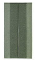 Narumi Vertical Stripe Cotton Cloth Japanese Noren Curtain Tapestry (Dark Green),33.5 x 66.9 inches (85 x 170 cm)