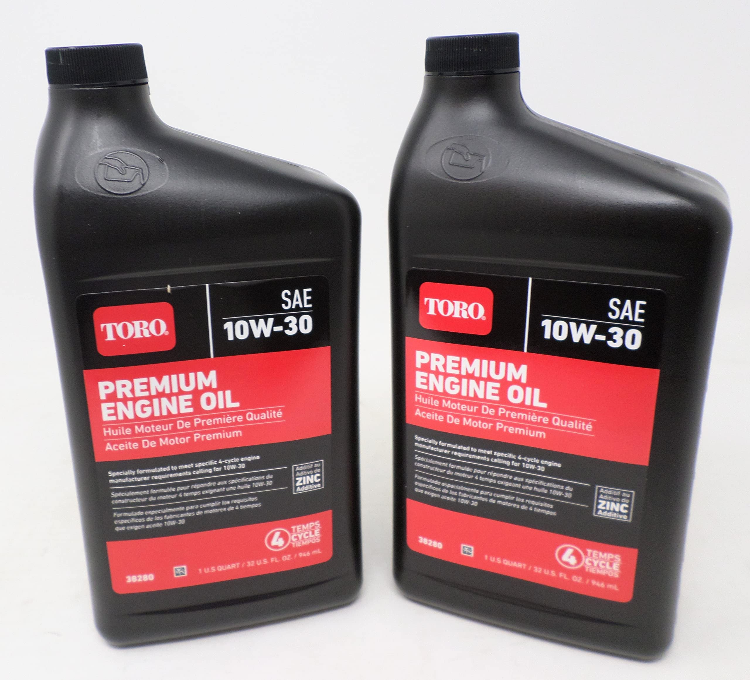 Toro 38280 (Pack Of 2) Sae 10W30 4-Cycle Oil Quart