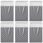 6 Pack Laundry Hamper 75L Collapsible Laundry Baskets with Long Handles Freestanding Dirty Clothes Hamper Waterproof Foldable La