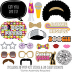 Big Dot Of Happiness 70'S Disco - 1970S Disco Fever Party Photo Booth Props Kit - 20 Count