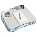 Lapgear Designer Lap Desk With Phone Holder And Device Ledge - Blue Blossoms - Fits Up To 15.6 Inch Laptops - Style No. 45433