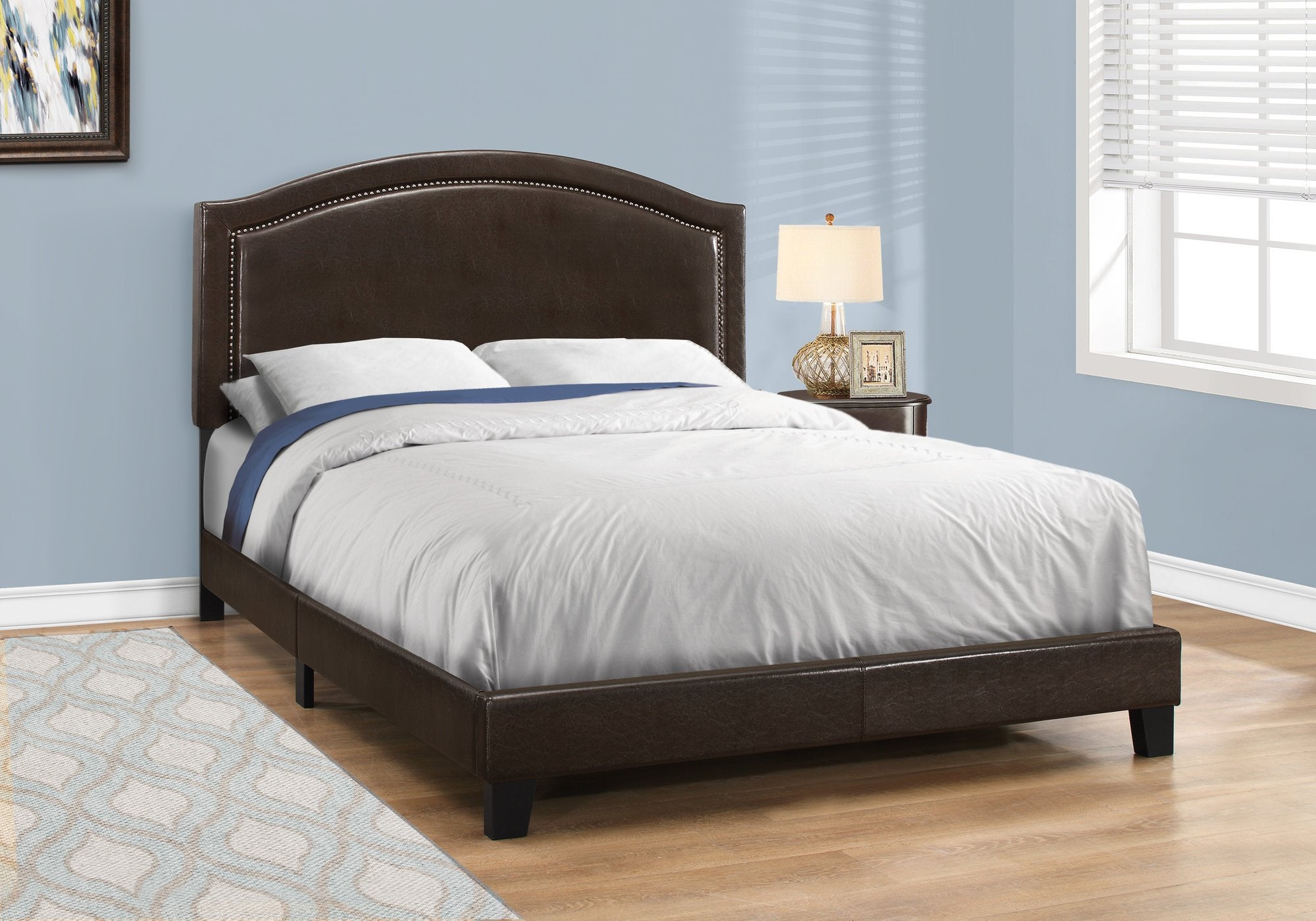 Monarch Specialties Bed Frames, Queen, Brown