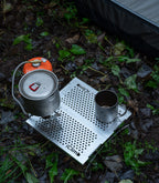 iClimb Mini Folding Camping Table Aluminum Silver