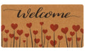 FGSS Red-Love Welcome-Doormat Outdoor-Entrance - Coir-Non-Slip Indoor Home Decor Front Door Mats Anniversary Valentine's-Day