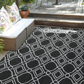 Kohree Outdoor Plastic Straw Rug 6X9 Outdoor Rug Outdoor Carpet Waterproof Outdoor Patio Rugs Fade Resistant Non-Slip Reversible