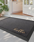 DEXI Front Door Mat Outside Entrance, 31x47 Rubber Entry Doormat Heavy Duty, Non Slip Welcome Mats for Inside House Floor Entryw