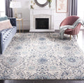 SAFAVIEH Madison Collection Area Rug - 9' x 12', Cream & Light Grey, Boho Chic Glam Paisley Design, Non-Shedding & Easy Care, Id