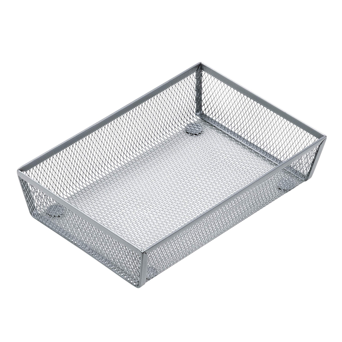 Honey-Can-Do KCH-02161 Steel Mesh Drawer Organizer, Silver 9 in x 6 in