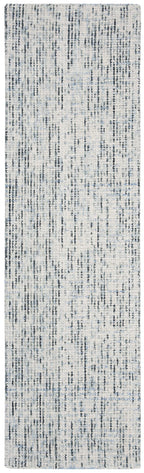 Safavieh Abstract Collection Runner Rug - 2'3'' X 8', Blue & Charcoal, Handmade Wool, Ideal For High Traffic Areas In Living Roo