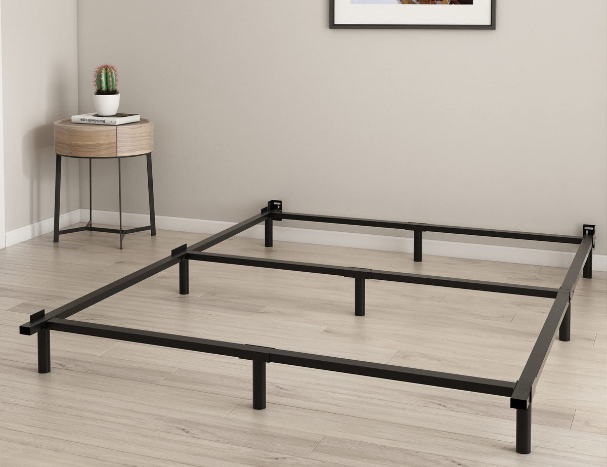 THEOCORATE Bed Frame Queen, 7 Inch Metal Basics Bed Frame, Low Profile Base for Box Spring, 9-Leg Support, Noise-Free, Easy Asse