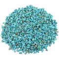 Rockcloud 1 lb Howlite Turquoise Small Tumbled Chips Crushed Stone Healing Reiki Crystal Jewelry Making Home Decoration
