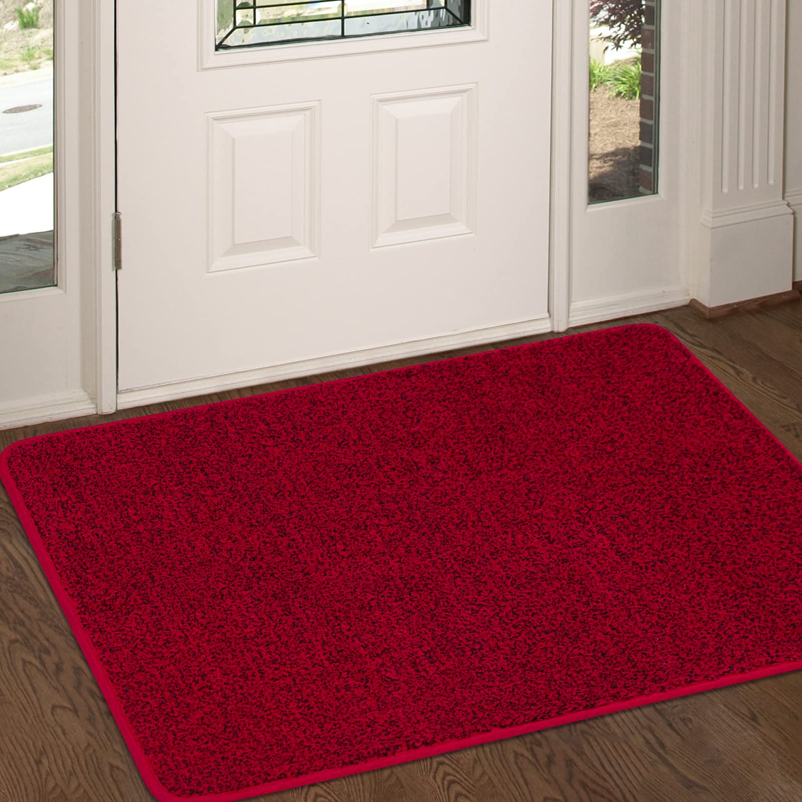 Linla Indoor Doormat, Super Absorbs Mud Mat, Washable Non-Slip Rubber Clean Mat For Doorways Inside Dirt Trapper Mats Shoes Scra