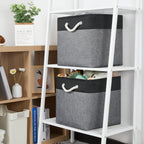 Temary Baskets 4 Pack Fabric Storage Cube Storage Baskets 13X13X13 Storage Cube Bins For Shelves With Handles, Basket For Organi