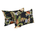 Blazing Needles 9911-S2-REO-12 Outdoor Throw Pillows (Set of 2), 12" x 20", Freeport Ebony