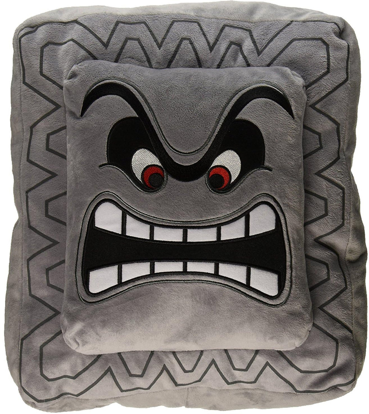 Nintendo Cotton Official Super Mario Thwomp Cushion/Pillow Plush, 12'