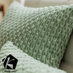 Kevin Textile 2 Packs Lumbar Decorative Throw Pillow Covers 12X20 Inch For Living Room Couch Bed Sofa, Soft Striped Corduroy Rectangle Cushion Case 30X50 Cm, Farmhouse Boho Home Decor, Sage Green