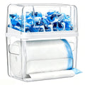 Trash Bag Dispenser with Laundry Pod Storage, Clear Under Sink Organizer