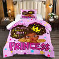 Black Girl Comforter Sets Twin-African Black Girls Twin Comforter Sets For Girls Cute Black Girl Twin Bedding Sets For Girls Pri