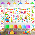 Welcome Back To School Banner With 72X43 Inch Back To School Backdrop Welcome Back To School Bulletin Board For First Day Of Kin