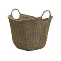 Household Essentials Natural Brown Wicker Storage Basket with Handles Large Seagrass