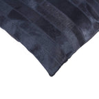 HomeRoots Cowhide, Microsuede, Polyfill 18' X 18' X 5' Black Pillow