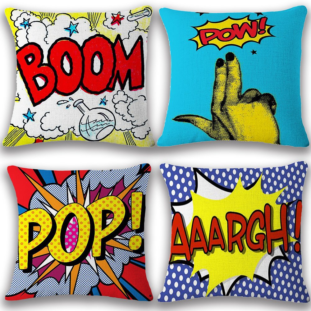 Jotom Throw Pillow Covers 18' X 18' Farmhouse Decorative Square Pillow Covers 18X18 For Outdoor Home Couch Sofa Decor Cushion