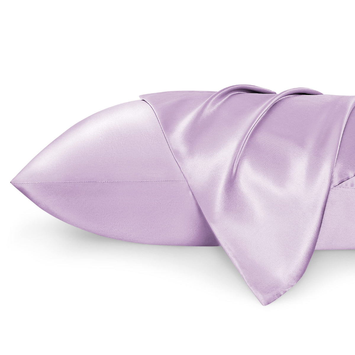 Bedsure Satin Pillowcases Standard Set Of 2 - Lavender Silk Pillow Cases For Hair And Skin 20X26 Inches, Satin Pillow Covers 2 P