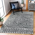 Wonnitar Moroccan 3x5 Washable Area Rug, Boho Living Room Rug, Non-Slip Farmhouse Rustic Bedroom Throw Mat, Non-Shedding Soft Ge