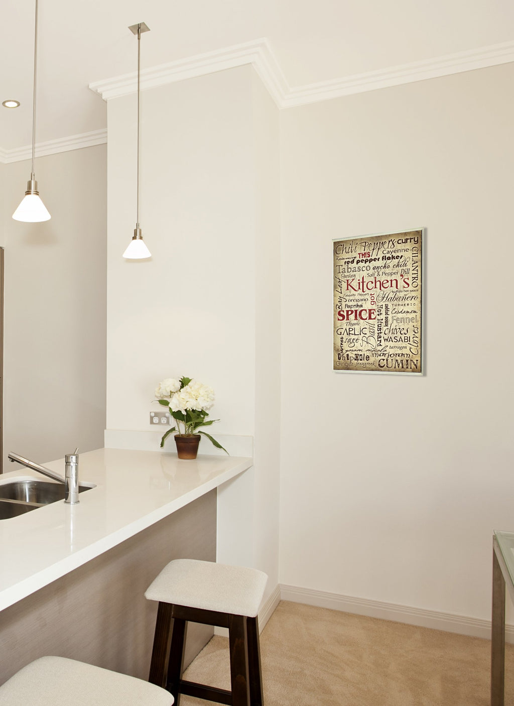 Stupell Home D  Cor Kitchen Spice Typography Wall Plaque, 10 X 0.5 X 15, Proudly Made In Usa