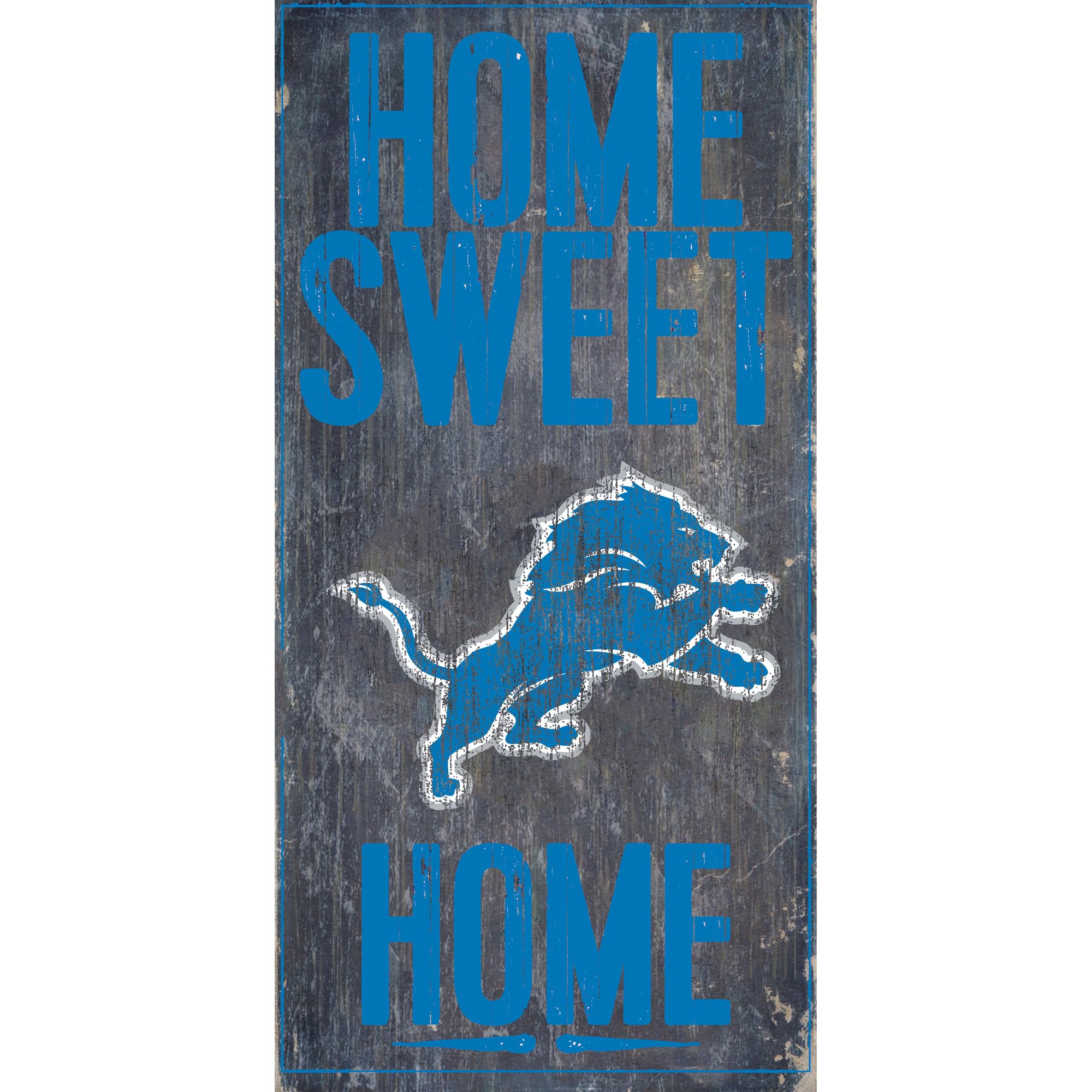 Detroit Lions 6 x 12 Home Sweet Home Sign