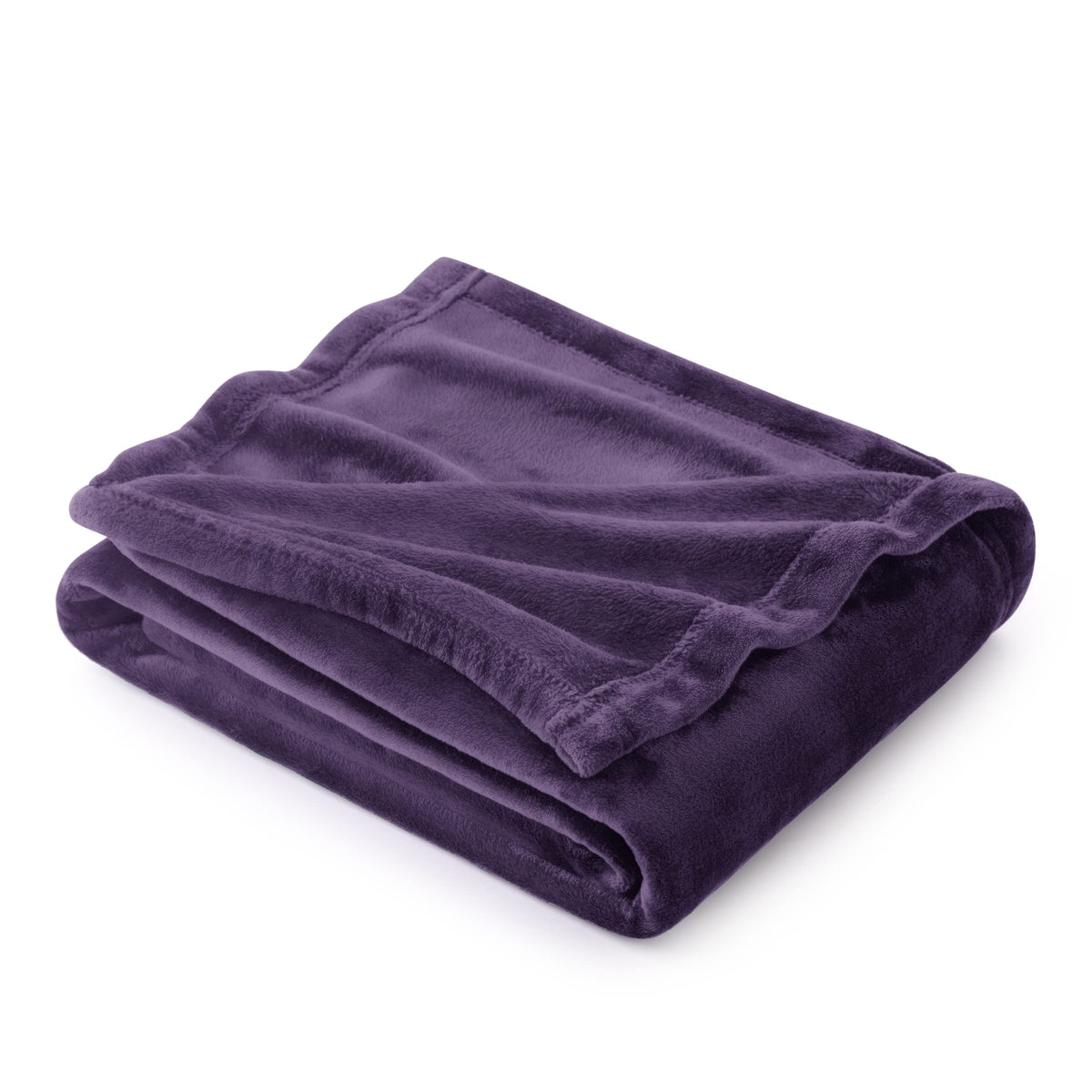 Bedsure Fleece Blanket Twin Blanket Purple - 300Gsm Soft Lightweight Plush Cozy Twin Blankets For Bed, Sofa, Couch, Travel, Camp